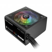 Блок питания Thermaltake 500W (Smart RGB 500W, 80+, 120mm, 20+4+4+4pin, 2*PCI-E 6+2pin, 5*SATA, 4*HDD, 1*FDD) RTL
