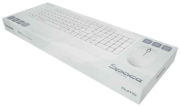 Клавиатура+мышь беспроводные QUMO Space K57/M75 (white)