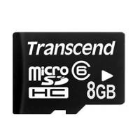 Карта памяти SDmicro Card 8Gb Transcend (TS8GUSDC6, Class 6, без адаптера SD)