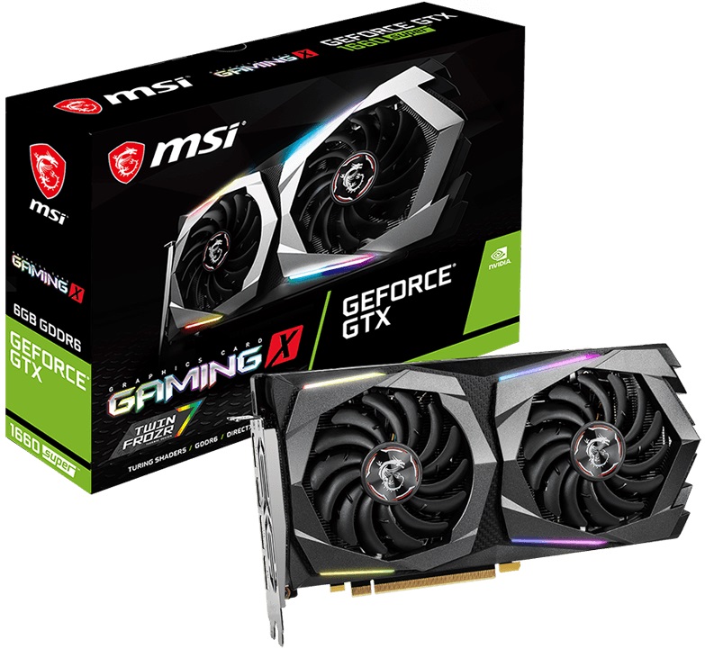 Видеокарта MSI GF GTX1660 Super 6Gb (GTX 1660 SUPER GAMING X, 192bit, GDDR6, HDMI+3xDP) RTL