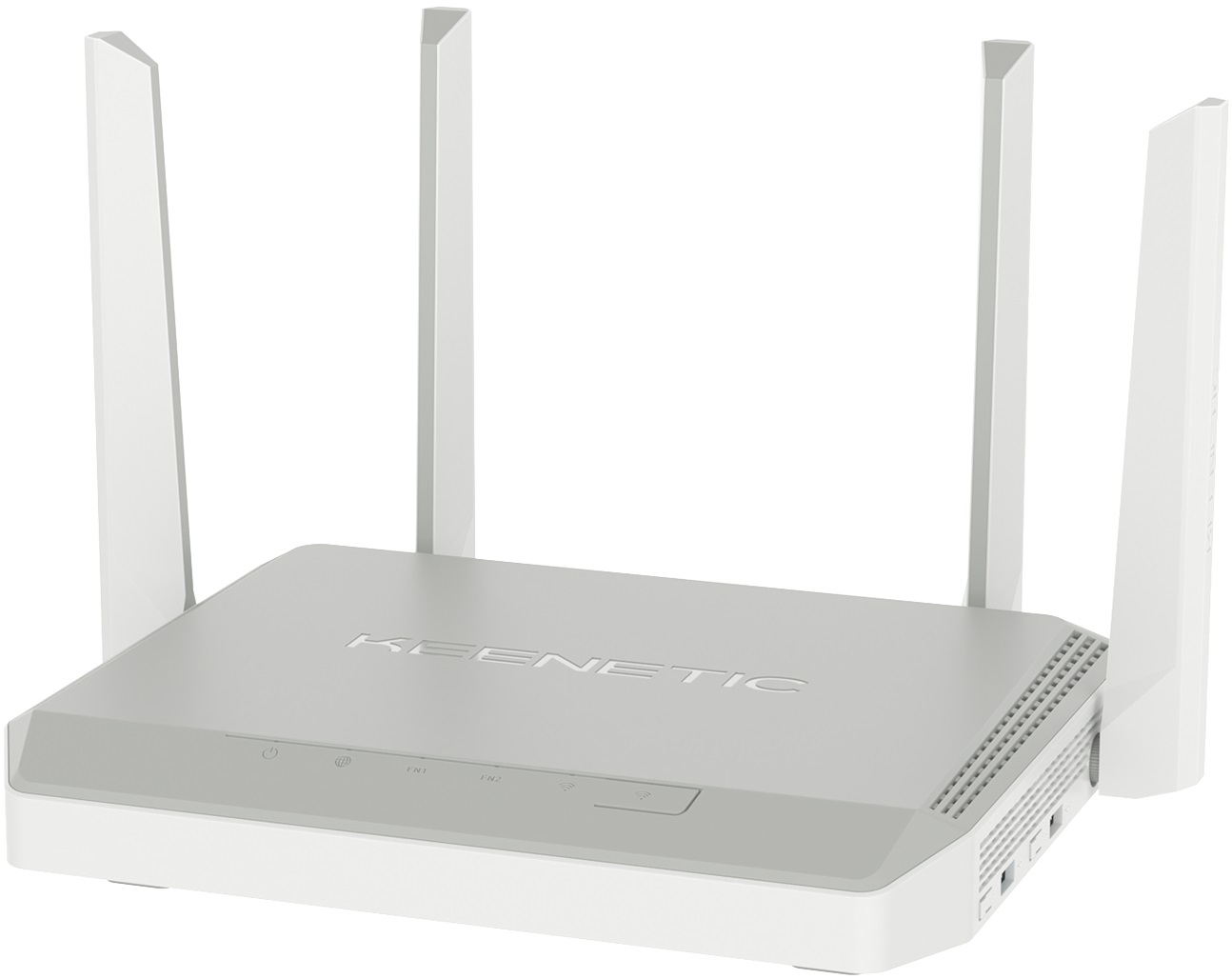Роутер Keenetic Giant (KN-2610) (1267Mbps, 2.4/5GHz, 9 ports, 1000Mbps, 4 внешние съёмные антенны 5dBi, SFP 1000Mbps, USB 3.0, USB Printer/FTP Server/3G/4G, white-grey)