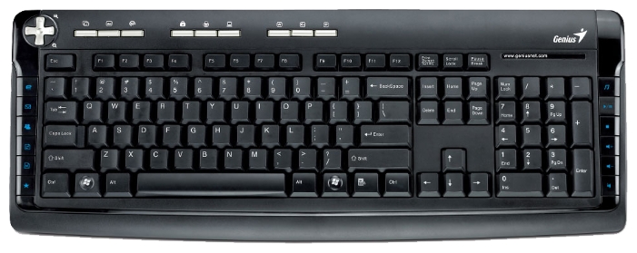 Клавиатура Genius KB350e (USB, мультимедийная, влагоустойчивая, black)