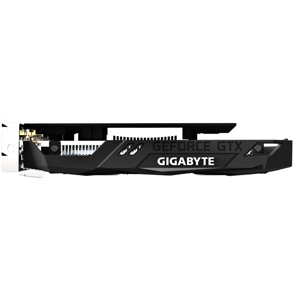Видеокарта Gigabyte GF GTX1650 4Gb (GV-N1650OC-4GD, 128bit, GDDR5, 2xHDMI+DP) RTL