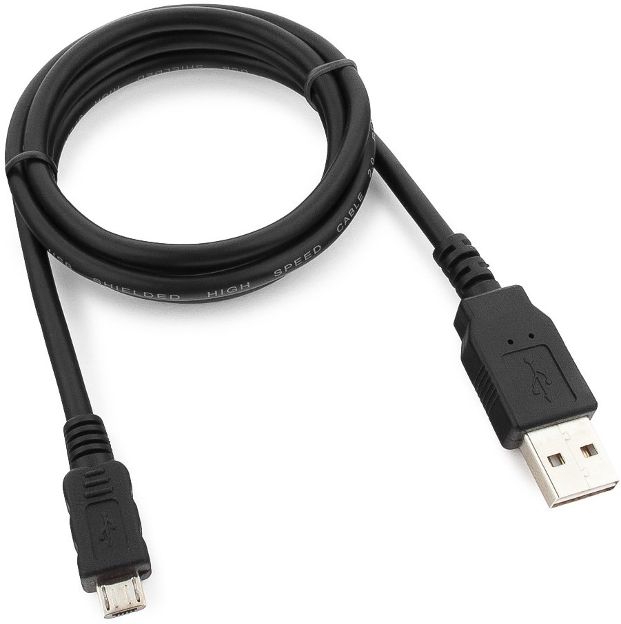 Кабель USB 2.0 Am - micro USB 1.0m (CC-mUSB2D-1M, медь, мультиразъём, экранированный, black) Cablexpert