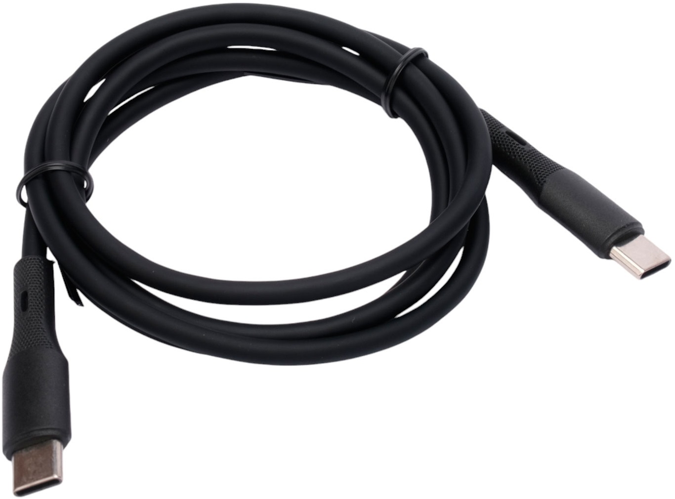 Кабель Type-C --> Type-C 1.0m (CC-USB2S-CMCM-1M-BK, медь, 3A, 65W, силиконовый, быстрая зарядка, QC3.0, PD3.0, black) Cablexpert