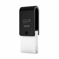 Флеш накопитель USB 2.0 16Gb Silicon Power Mobile X21 (SP016GBUF2X21V1K, OTG, black)