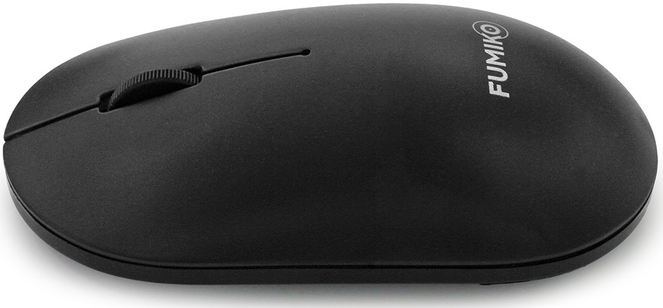 Мышь беспроводная FUMIKO ELEGANT FMA-03-K (optical, 1000dpi, AA (нет в комплекте), black)