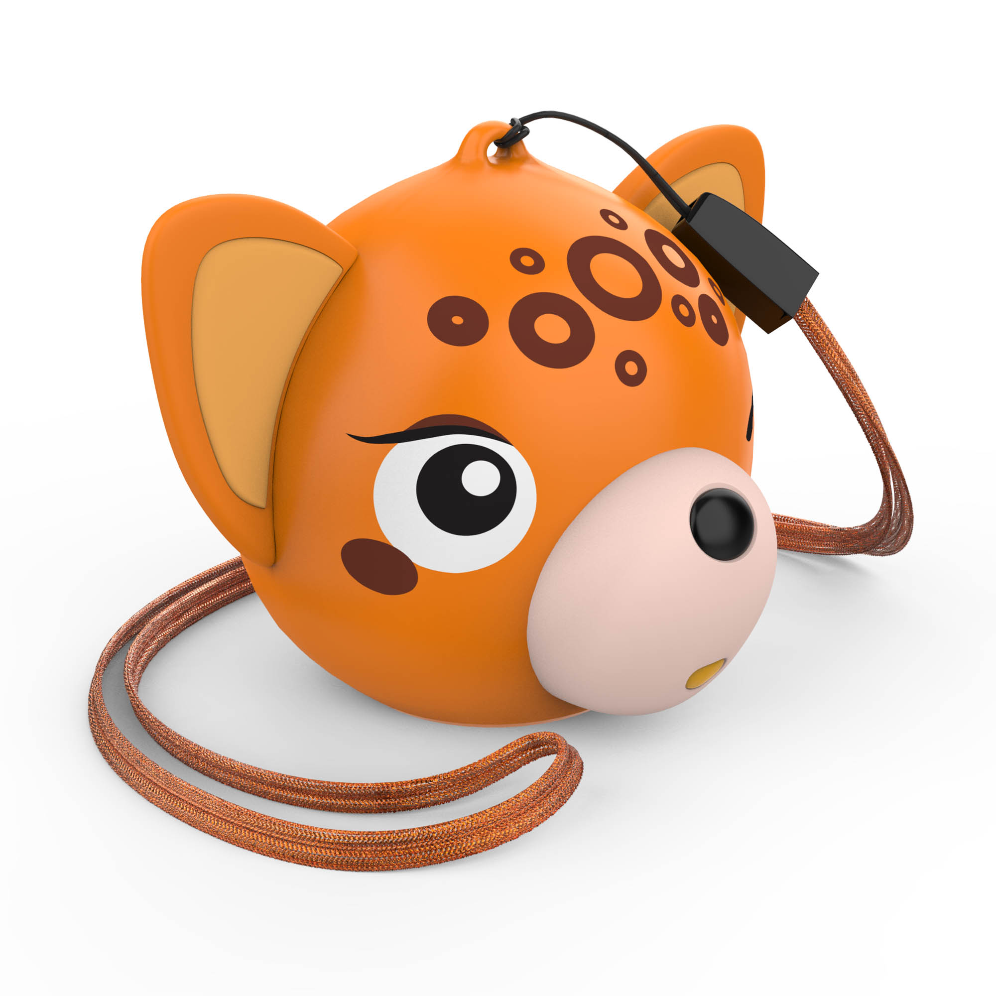 Колонка Hiper ZOO Music Leo (H-OM4) (2W, портативная, аккумулятор 300mAh, Bluetooth v.5.0, до 4х часов работы, кнопка для селфи, леопард)
