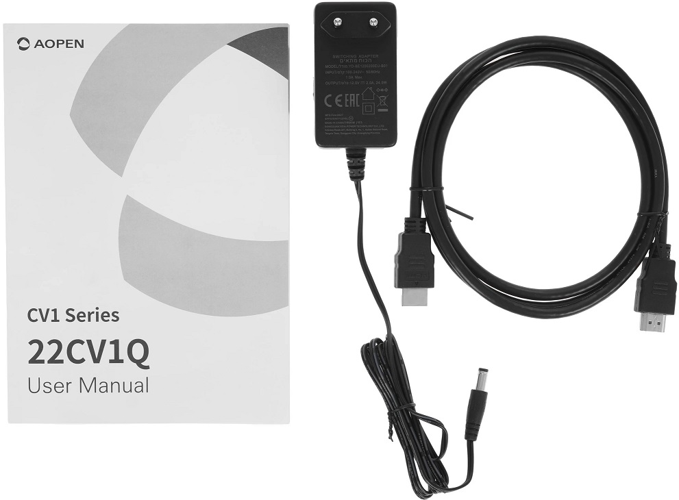 Монитор AOPEN 21.5" 22CV1QH3bi black (1920х1080, 100Hz, 3 000:1, 178°/178°, 5ms (GTG), 250cd/m2, VA, HDMI)