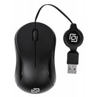 Мышь Oklick 115SR (USB, optical, 1000dpi, для ноутбука, 0.7m, black)