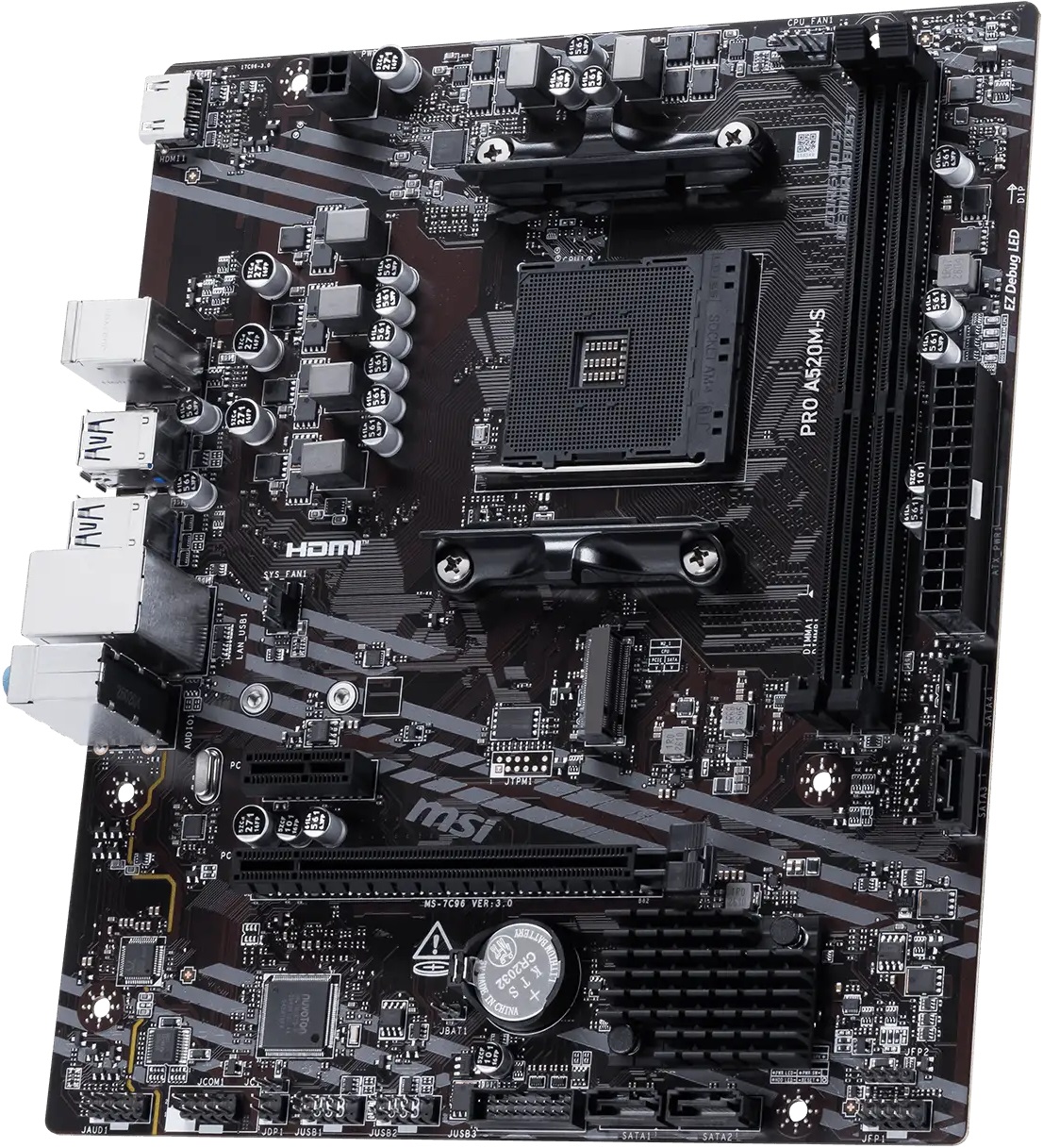 Материнская плата MSI PRO A520M-S (AM4, mATX) RTL