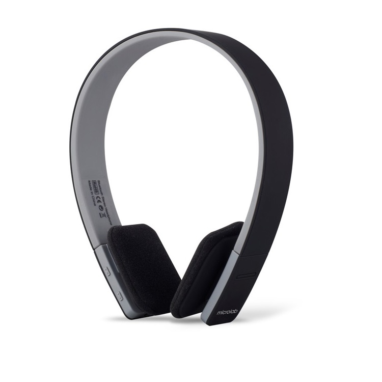 Наушники Microlab T962BT (накладные открытые, беспроводные, Bluetooth 4.1, с микрофоном, до 10м., до 8 часов работы от батареи, black)