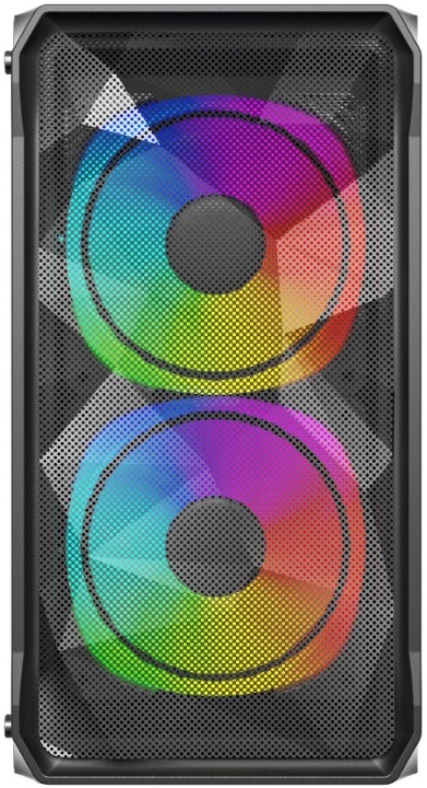 Корпус Powercase Mistral Micro A3B ARGB (CMMAB-A3) (без БП, mATX, USB3.0, 3x ARGB Fan, black)