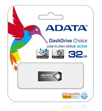 Флеш накопитель USB 2.0 32Gb ADATA UC510 (AUC510-32G-RTI, grey)