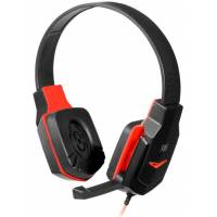Наушники Defender Warhead G-320 (накладные закрытые, с микрофоном, 1.8m, промо-код "War Thunder", black-red)