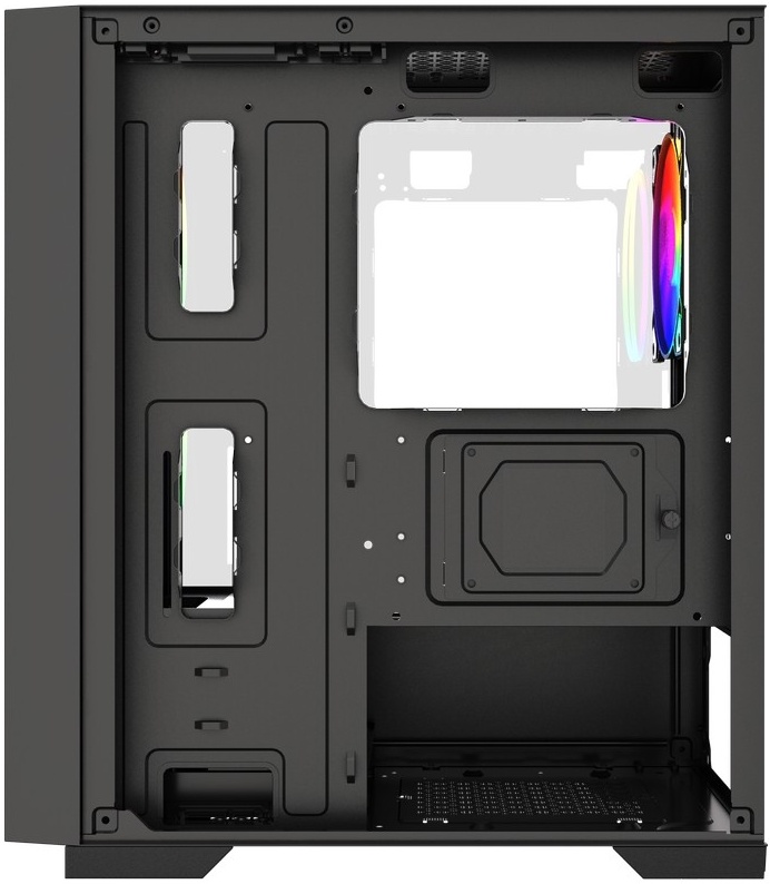 Корпус Powercase Mistral Micro A12B (CMMA12B-L3) (без БП, mATX, USB3.0, 3x FRGB Fan, black)