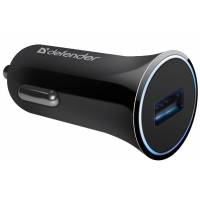Зарядное устройство от прикуривателя Defender UCA-20 (1 USB разъём, 2.4A, black)