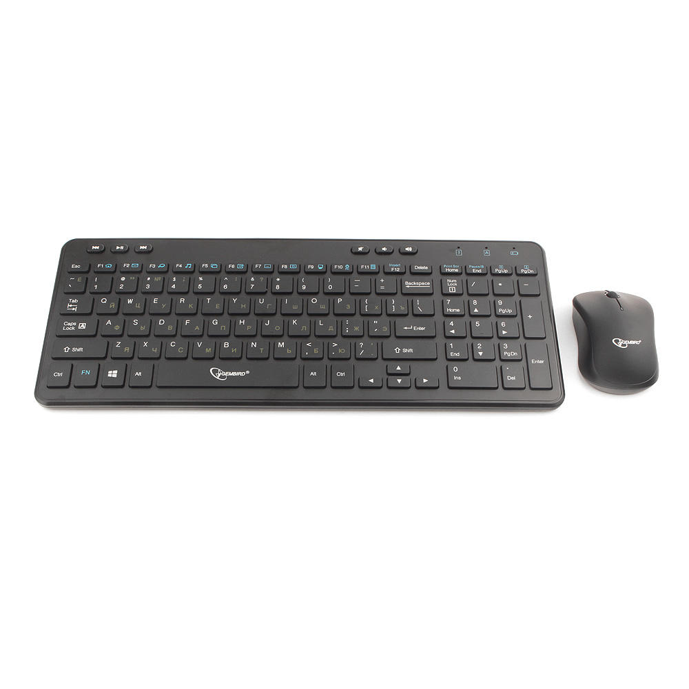 Клавиатура+мышь беспроводные Gembird KBS-8003 (мультимедийная, black)