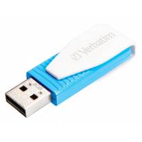 Флеш накопитель USB 2.0 8Gb Verbatim Store n Go Swivel (49812, blue-white)