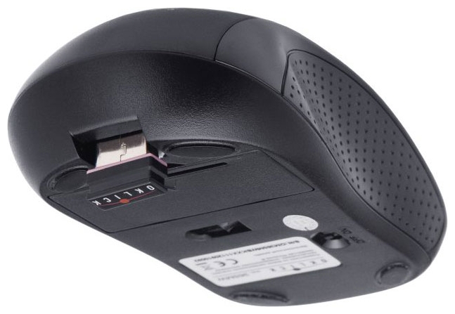 Мышь беспроводная Oklick 365MW (optical, 1000dpi, 2 AAA, black)