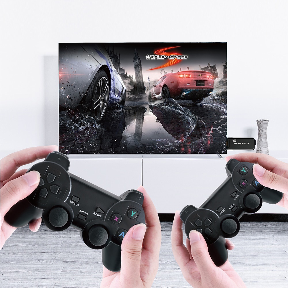 Мини-консоль игровая Y3 MAX с эмуляцией DENDY/PS1/SEGA (HDMI, беспроводные джойстики (2xAAA), 3000+ предустановленных игр)