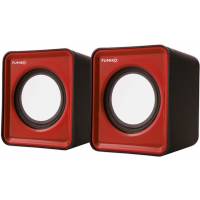 Колонки FUMIKO CAMPUS (1W, USB, black-red)