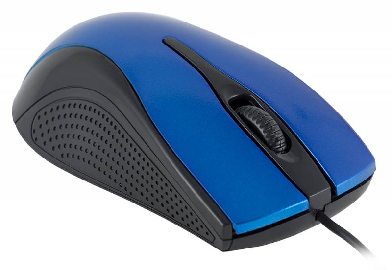 Мышь Oklick 215M (USB, optical, 1000dpi, black-blue)
