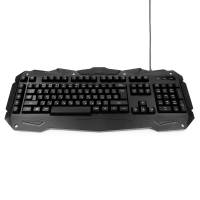 Клавиатура Gembird KB-G200L (USB, регулируемая подсветка, антифантомные механизированные клавиши, игровая, мультимедийная, black)