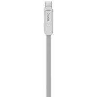 Кабель USB 2.0 Am - Lightning + micro USB + Type-C 1.0m (U24 Refined, силиконовый шнур, silver) hoco