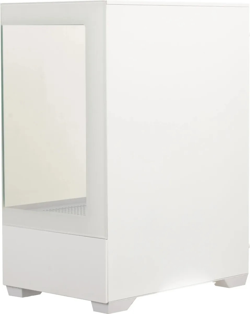 Корпус ACCORD ACC-ZCU2W (без БП, mATX, 1x rainbow LED Fan, white)