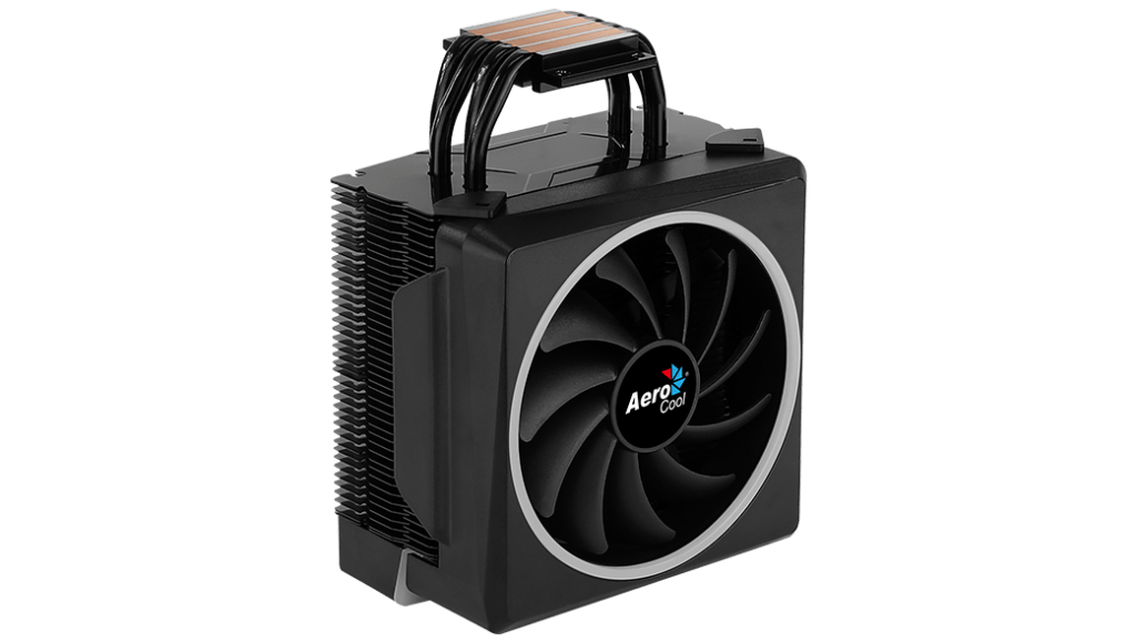 Вентилятор AeroCool Cylon 4 (1150/1151/1155/1156/1200/2011/2066/775/AM2/AM3/AM4/FM1/FM2, 120mm, Al, Hydro, 800-1800rpm, 14-26dBa, 4 тепловые трубки 6mm, DTH, 4pin, RGB LED, 145W) RTL