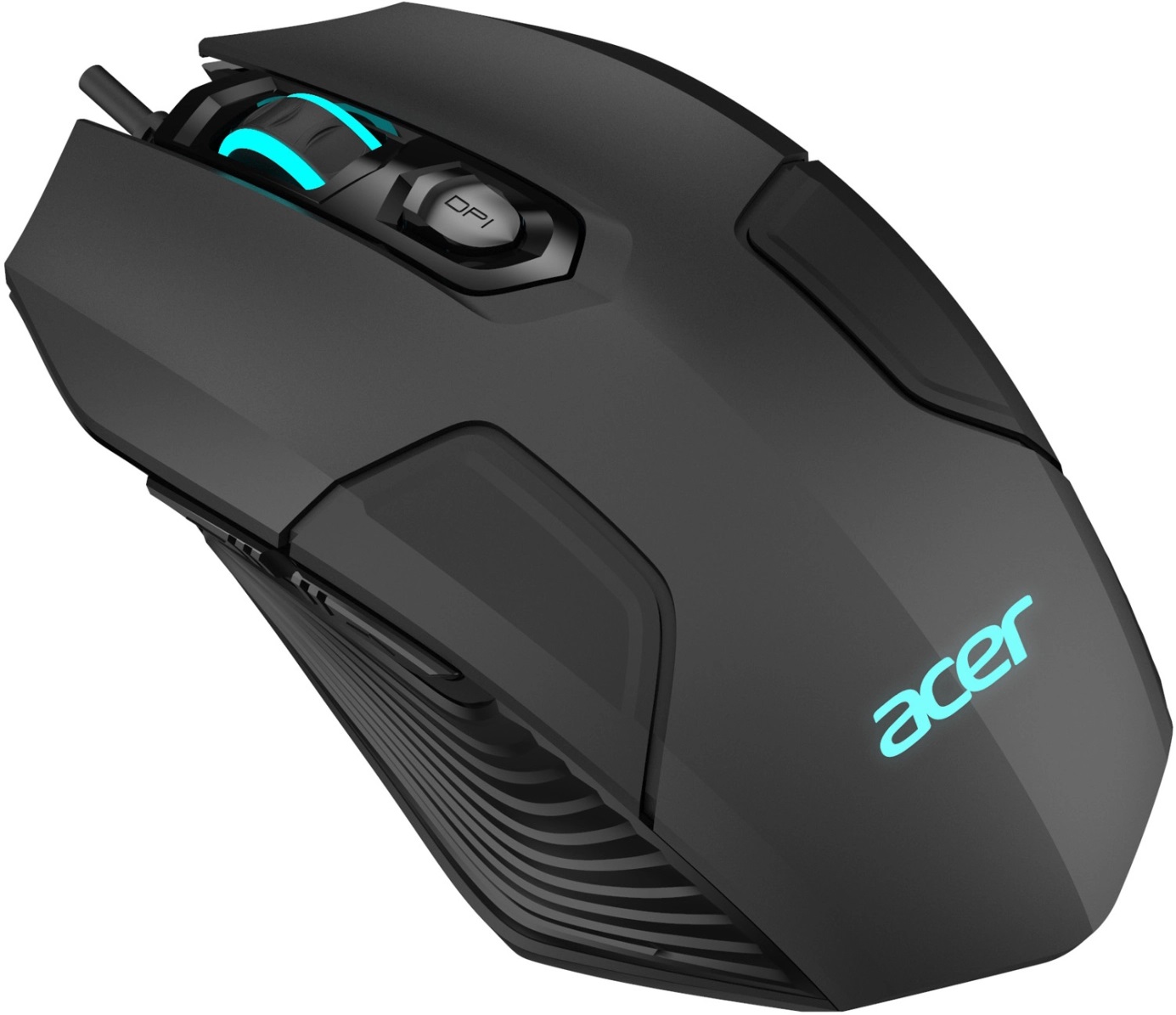 Мышь Acer OMW170 (ZL.MCEEE.00R) (USB, optical, 3200dpi, игровая, подсветка, 1.8m, soft-touch, black)