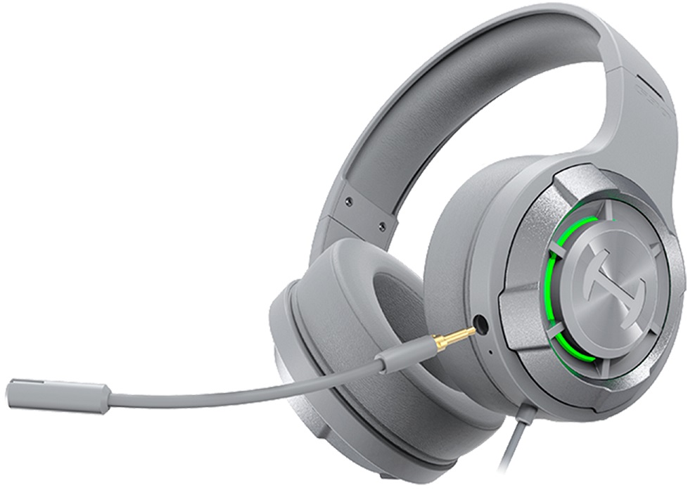Наушники Edifier G30 II (полноразмерные закрытые, подключение по USB, с микрофоном, регулятор, RGB подсветка, игровые, виртуальный объёмный звук 7.1, 2.5m, grey)