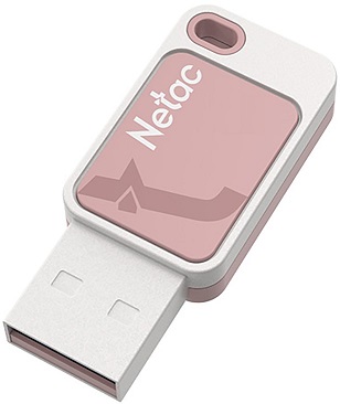 Флеш накопитель USB 2.0 8Gb Netac UA31 (NT03UA31N-008G-20PK, white-pink)