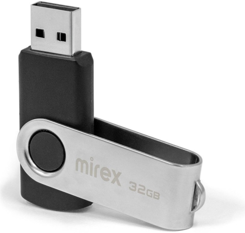 Флеш накопитель USB 2.0 32Gb Mirex Swivel (black)