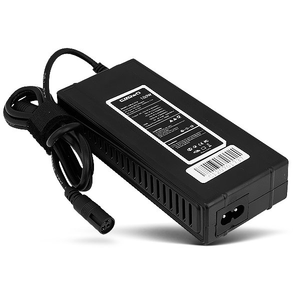 Зарядное устройство для ноутбука Crown CMLC-3232 (вход 220V, выход 12-24V (автоопределение), USB 2A, 100W, black)