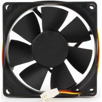 Вентилятор Gembird FANCASE/BALL-3100 (80x80x25mm, ball, 3100rpm, 39dBa, 3pin, black) OEM