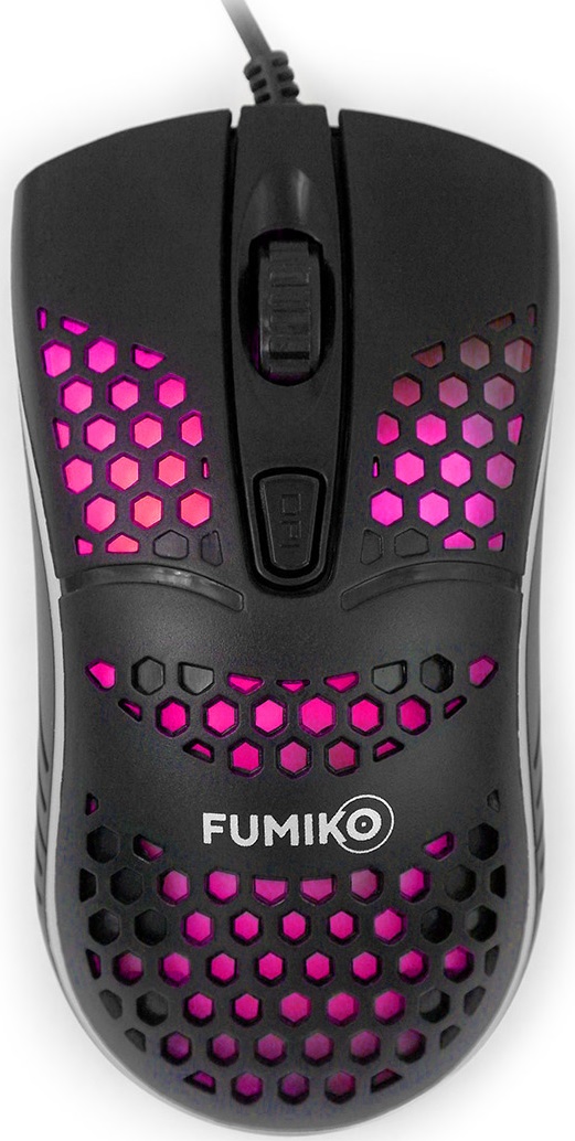 Мышь FUMIKO PULSAR FMW-01L-K (USB, optical, 1600dpi, RGB подсветка, 1.2m, black)