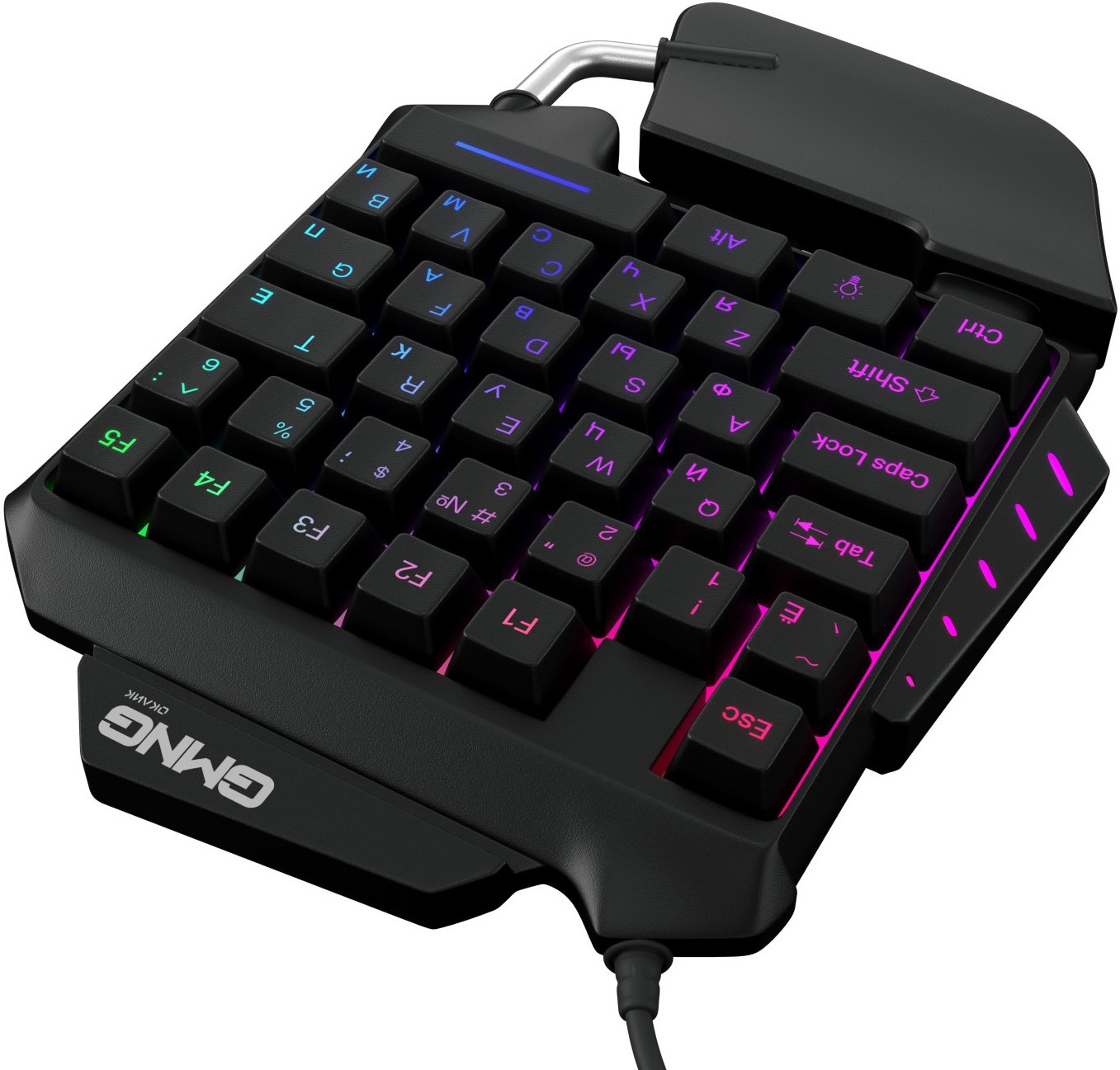 Клавиатура Oklick 703GK (USB, игровая, радужная подсветка, black)
