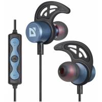 Гарнитура Defender FreeMotion B685 (затычки, беспроводная, Bluetooth 4.2, с микрофоном, до 4 часов работы от батареи, black-blue)