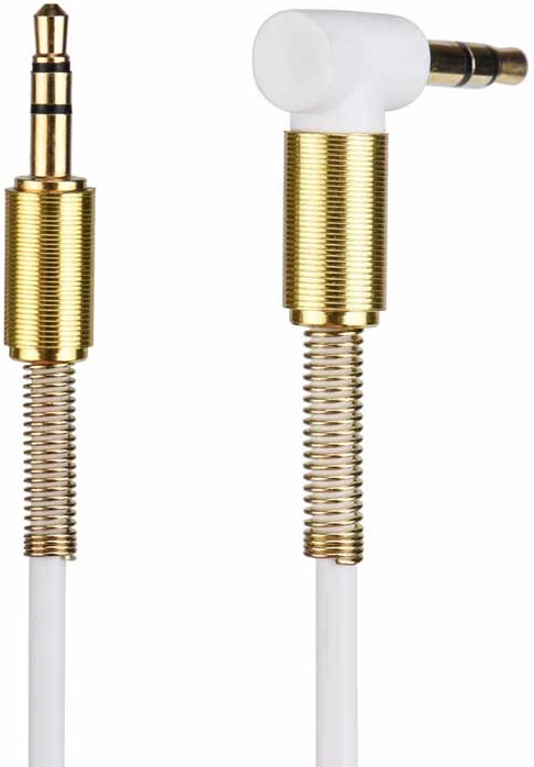 Кабель аудио 3.5mm Jack (m) - 3.5mm Jack (m) 1.0m (FAC-01W, white) FUMIKO