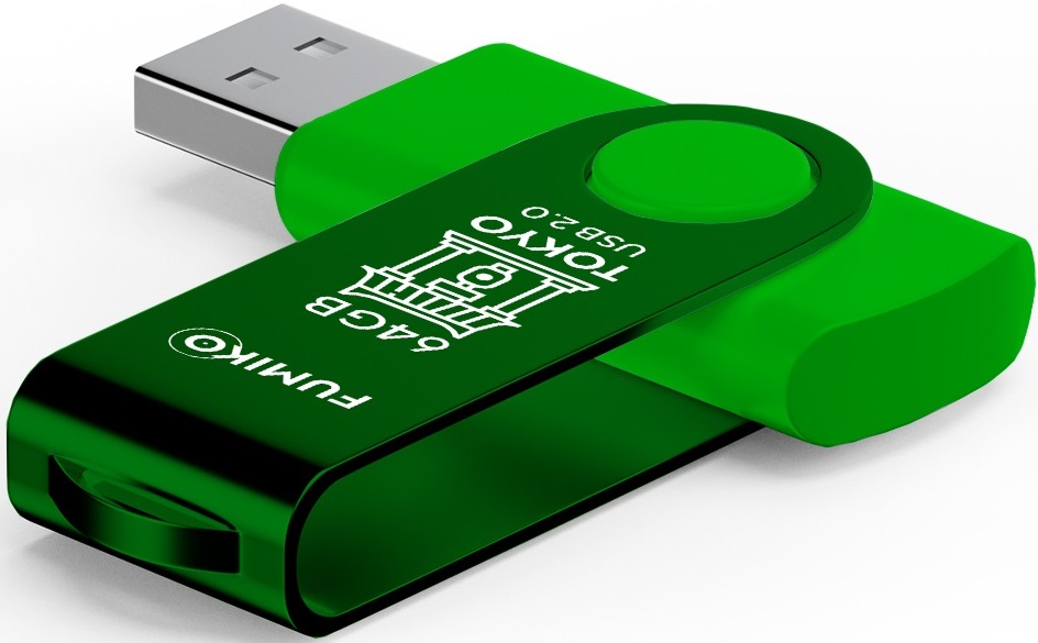 Флеш накопитель USB 2.0 64Gb FUMIKO TOKYO (FTO-20, 30MB/s, green)