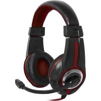 Наушники Defender Warhead G-185 (накладные закрытые, c микрофоном, игровые, 2m, промо-код "War Thunder", black-red)