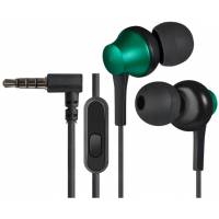Наушники Defender Pulse 470 (затычки, для мобильных устройств, с микрофоном, 1.2m, black-green)