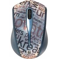 Мышь беспроводная Defender StreetArt MS-305 (optical, 2000dpi, AA, grey)