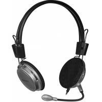Наушники Defender Aura 120 (накладные открытые, с микрофоном, 3m, black-silver)