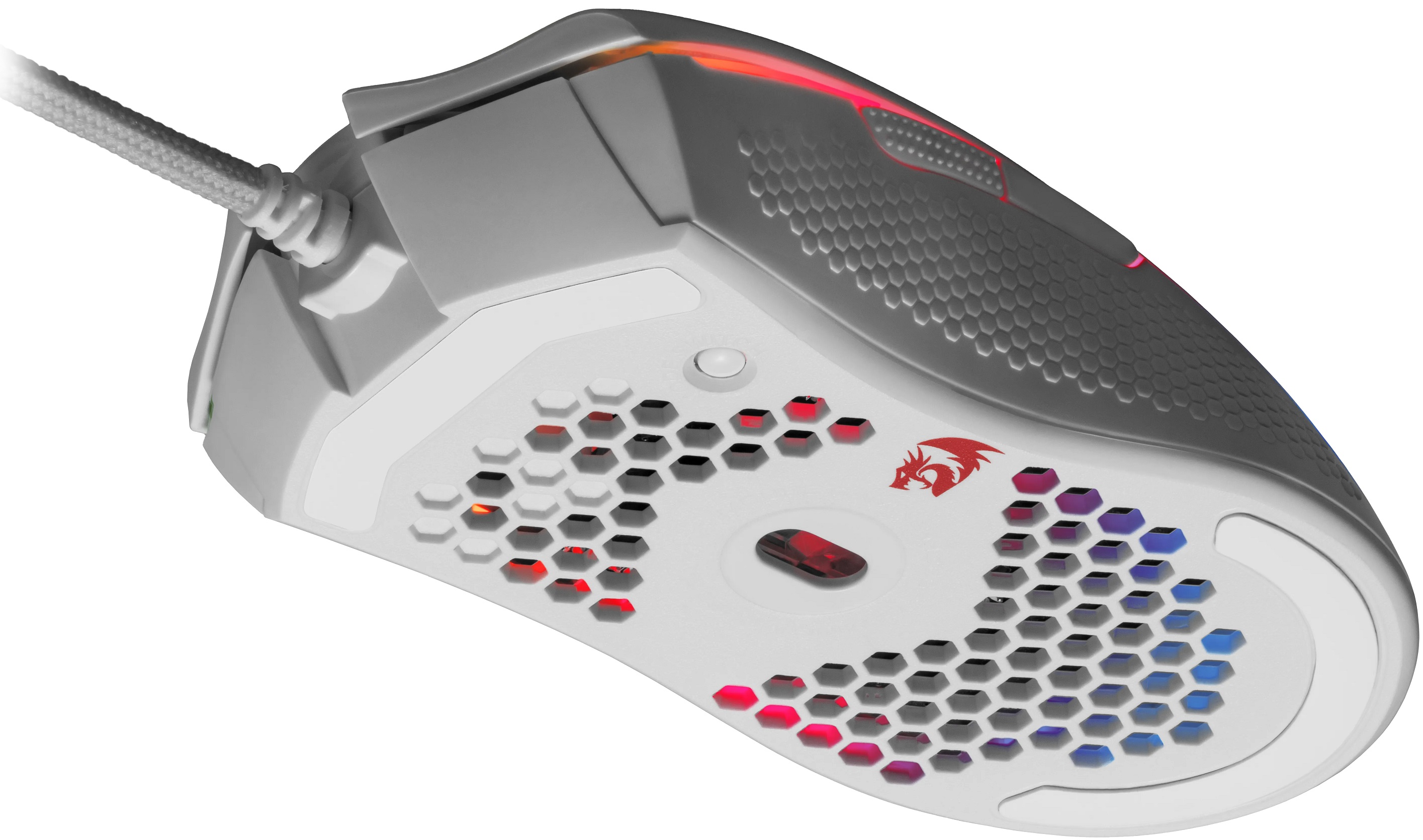 Мышь Redragon STORM (USB, optical, 12400dpi, игровая, регулируемая RGB подсветка, редактор макросов, white)