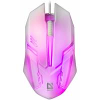 Мышь Defender Cyber MB-560L (USB, optical, 1200dpi, подсветка, white)