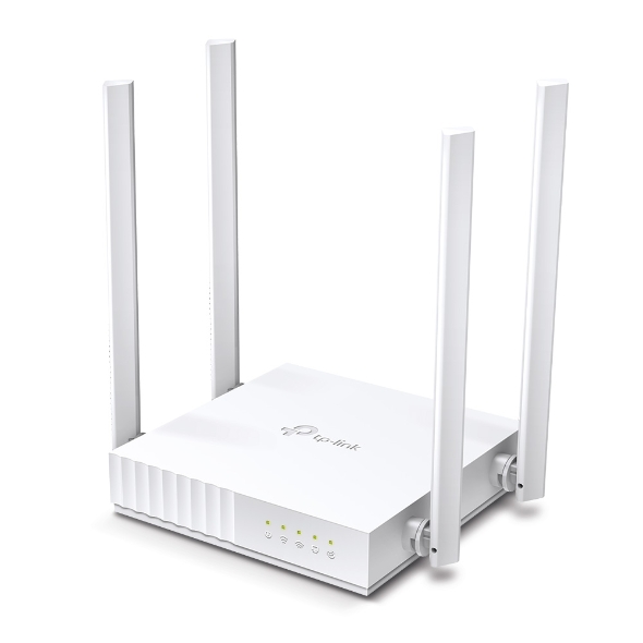 Роутер TP-LINK Archer C24 (RU) (733Mbps, 2.4/5GHz, 4 ports, 100Mbps, 4 внешние несъёмные антенны, white)
