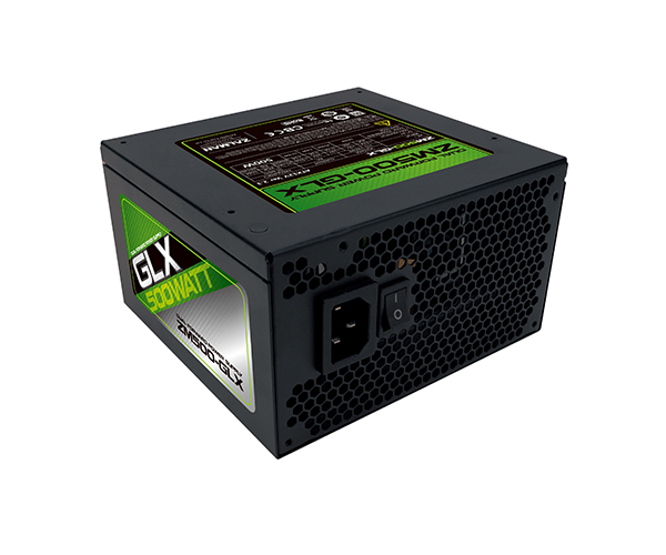Блок питания ZALMAN 500W (ZM500-GLX, 80 Plus, 120mm, 20+4+4+4pin, 2*PCI-E 6+2pin, 6*SATA, 5*HDD, 1*FDD) RTL